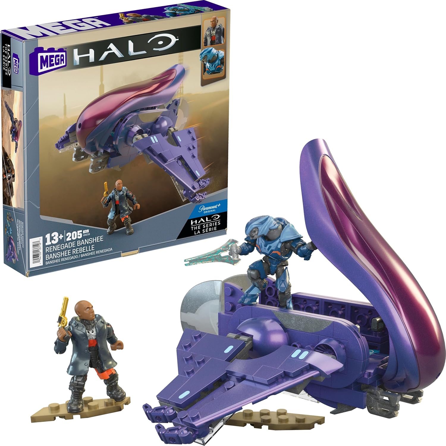 MEGA Halo The Series: Renegade Banshee Aircraft - 205 Pieces Toys & Games MEGA