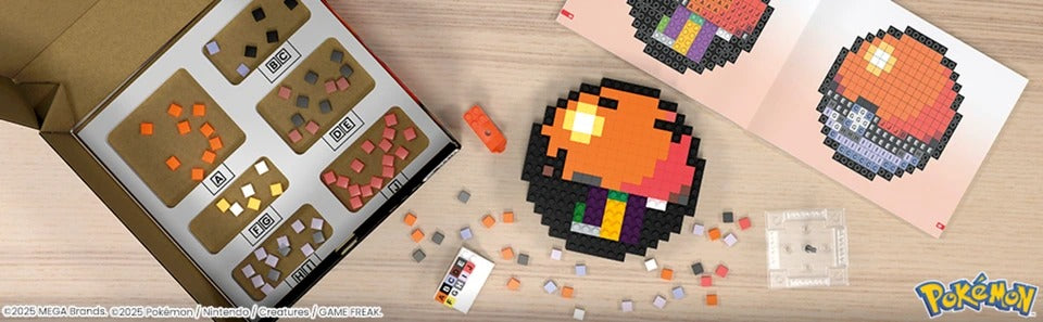 MEGA: Pokemon [Pixel Art Pokeball] Toys & Games MEGA