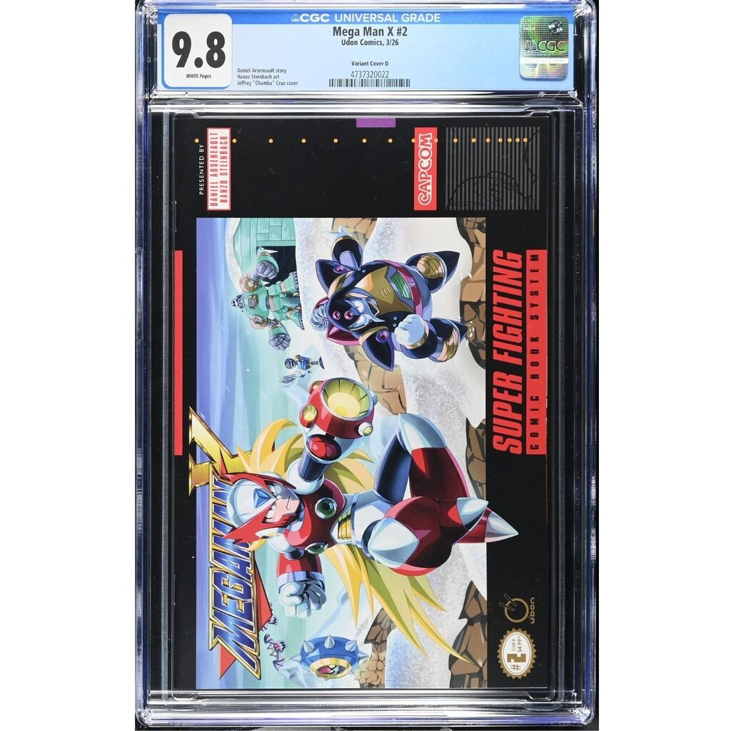 Mega Man X: #2 [Jeffrey Cruz CGC 9.8 CVR D - 1:5] 2026 Comics Udon Entertainment