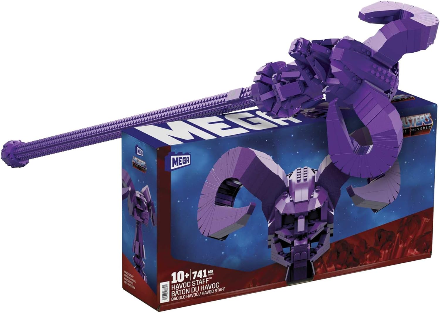MEGA : Masters of the Universe - Motu Havoc Staff - 741 Piece Building Kit Toys & Games MEGA