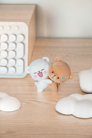 Milk Mocha Bear x Shopville Exclusive: Hugging Figurine - Fuzzy Flocked Cute Edition [Limited Edition - 1000 Made] Toys & Games Milk Mocha Bear