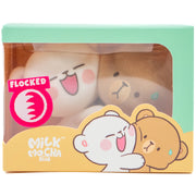 Milk Mocha Bear x Shopville Exclusive: Hugging Figurine - Fuzzy Flocked Cute Edition [Limited Edition - 1000 Made] Toys & Games Milk Mocha Bear