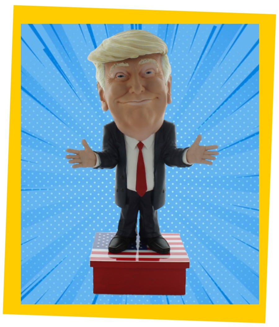 Mimiconz: Donald Trump - World Leaders Collection - 8" PVC Hand-Painted Figure Toys & Games MiMiconz