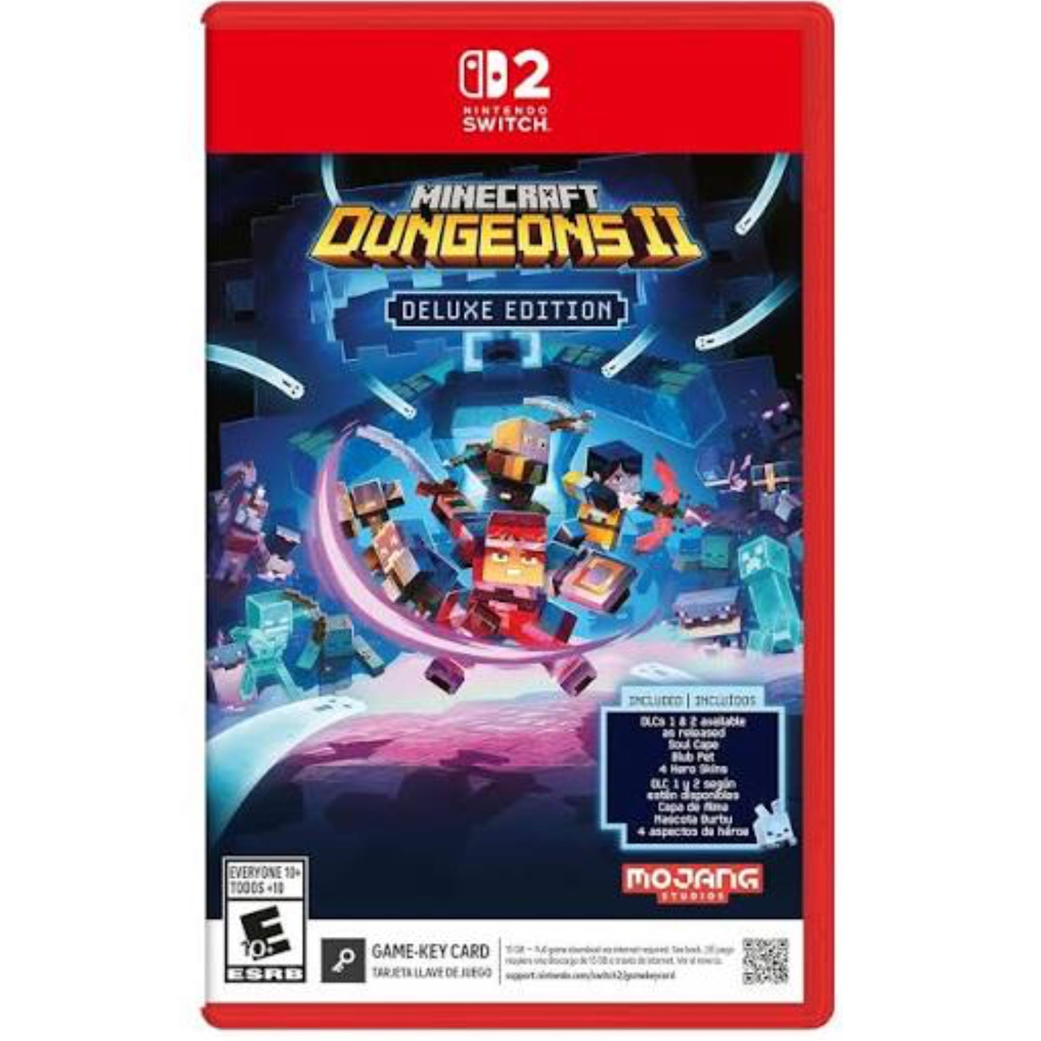 Minecraft Dungeons II - Deluxe Edition [Nintendo Switch 2][Game Key-Card] Nintendo Switch 2 Video Game Microsoft