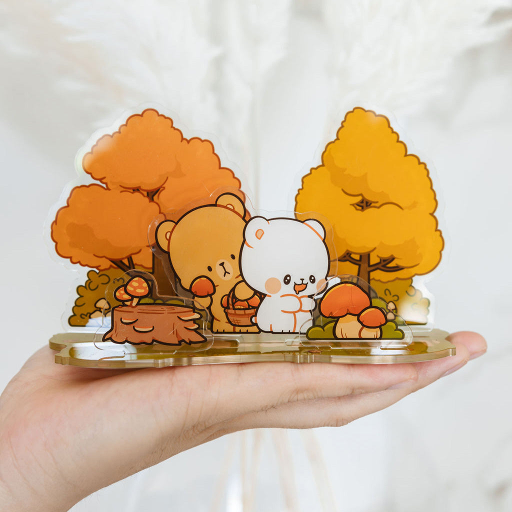 Milk Mocha Bear: Forest Forage Acrylic Standee Standee Milk Mocha Bear