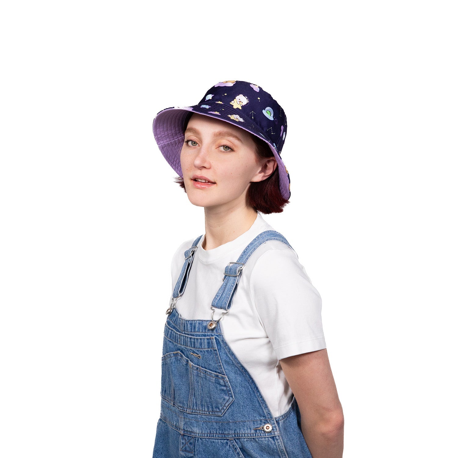 Milk Mocha Bear: Cosmic Dreams Reversible Bucket Hat Hats Milk Mocha Bear