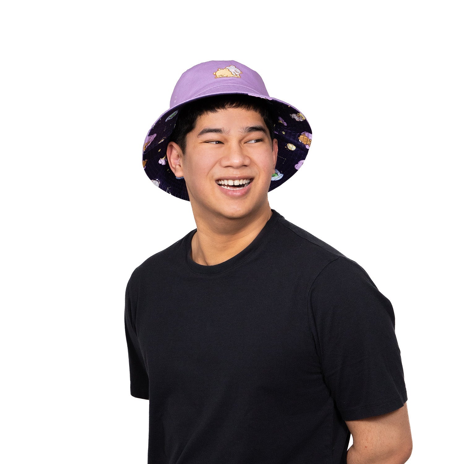 Milk Mocha Bear: Cosmic Dreams Reversible Bucket Hat Hats Milk Mocha Bear