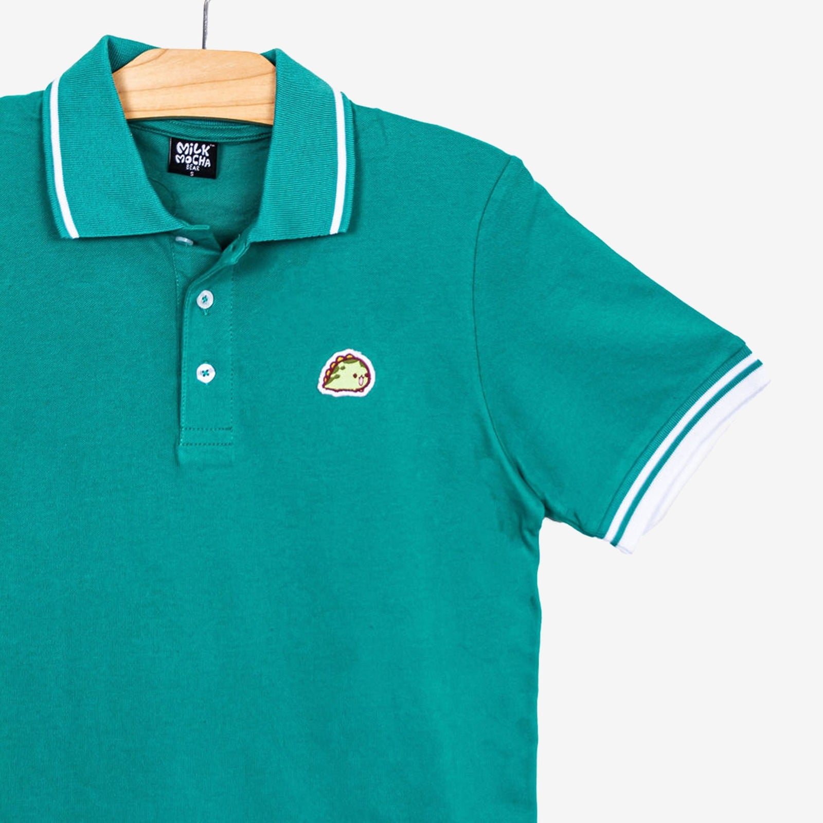 Milk Mocha Bear: Matcha Polo Shirt Polos Milk Mocha Bear