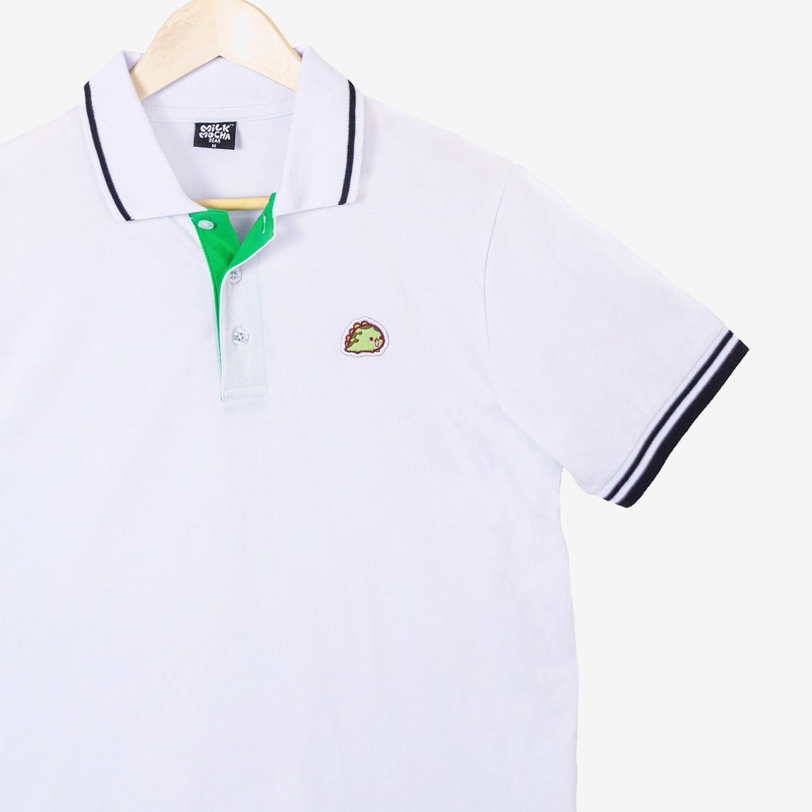 Milk Mocha Bear: Matcha Polo Shirt Polos Milk Mocha Bear