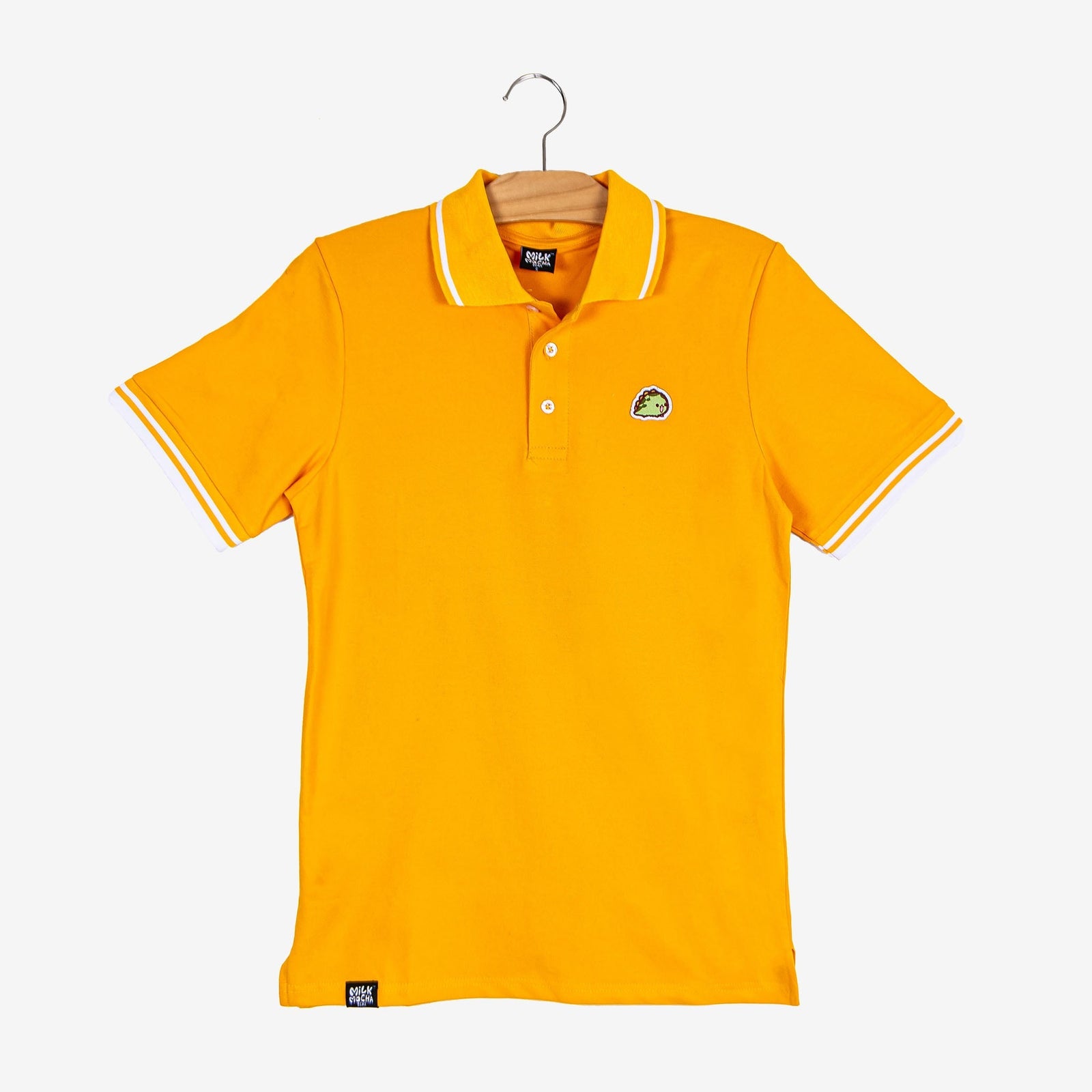 Milk Mocha Bear: Matcha Polo Shirt Polos Milk Mocha Bear Yellow Men XS