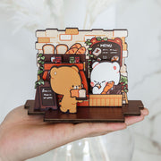 Milk Mocha Bear: Cozy Bakery Wooden Standee Standee Milk Mocha Bear