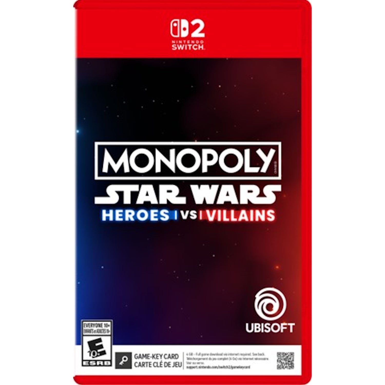 Monopoly: Star Wars - Heroes Vs. Villains [Game-Key Card][Nintendo Switch 2] Nintendo Switch 2 Video Game Ubisoft