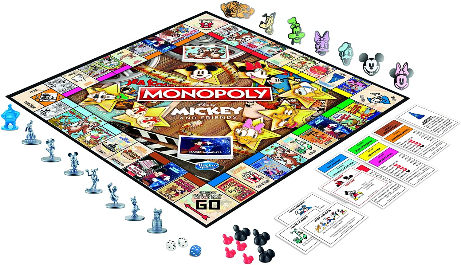 Monopoly: Disney Mickey and Friends Edition [Board Game, 2-6 Players] Board Game Hasbro   