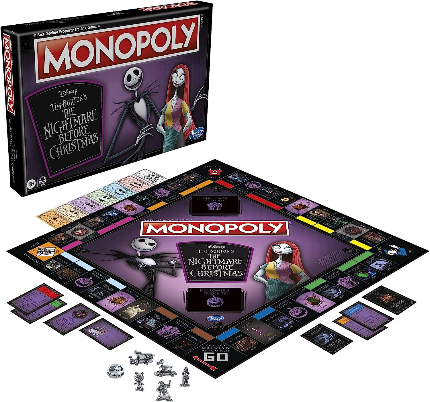 Monopoly: Disney Tim Burton's The Nightmare Before Christmas Edition [Board Game, 2-6 Players] Board Game USAOPOLY