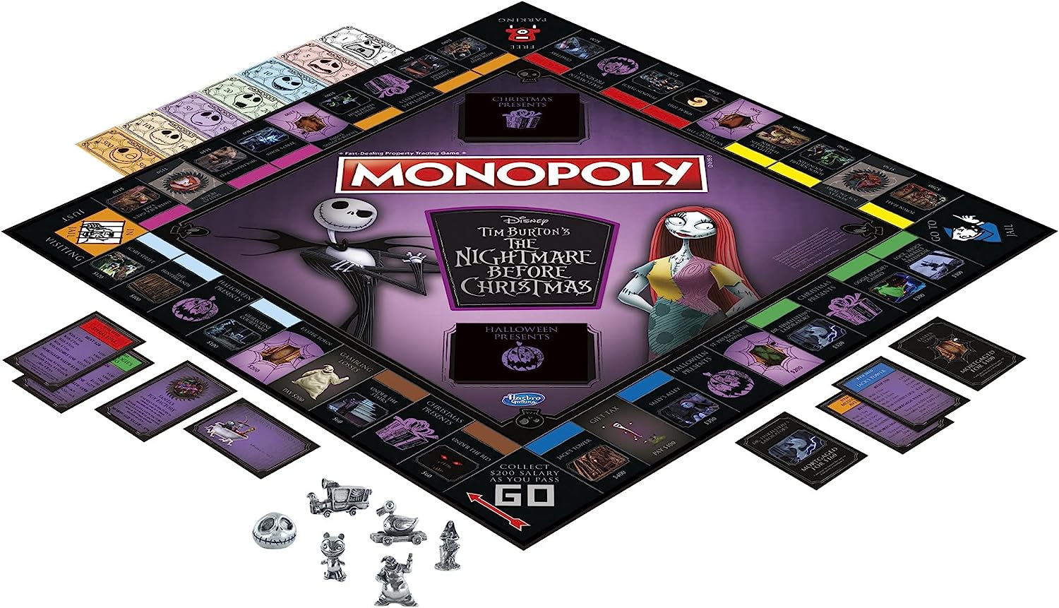 Monopoly: Disney Tim Burton's The Nightmare Before Christmas Edition [Board Game, 2-6 Players] Board Game USAOPOLY