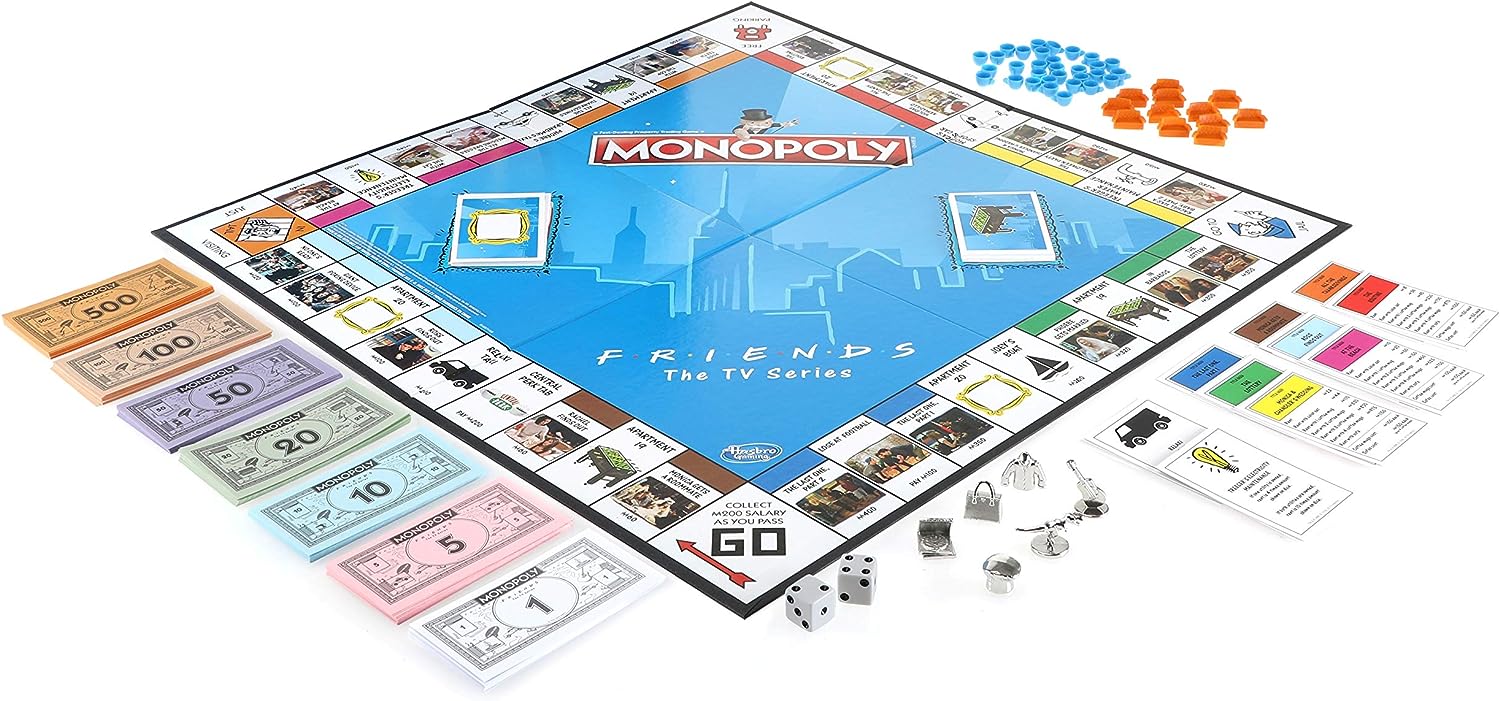 Monopoly: Friends the TV Series Edition [Board Game, 2-6 Players] Board Game Hasbro   