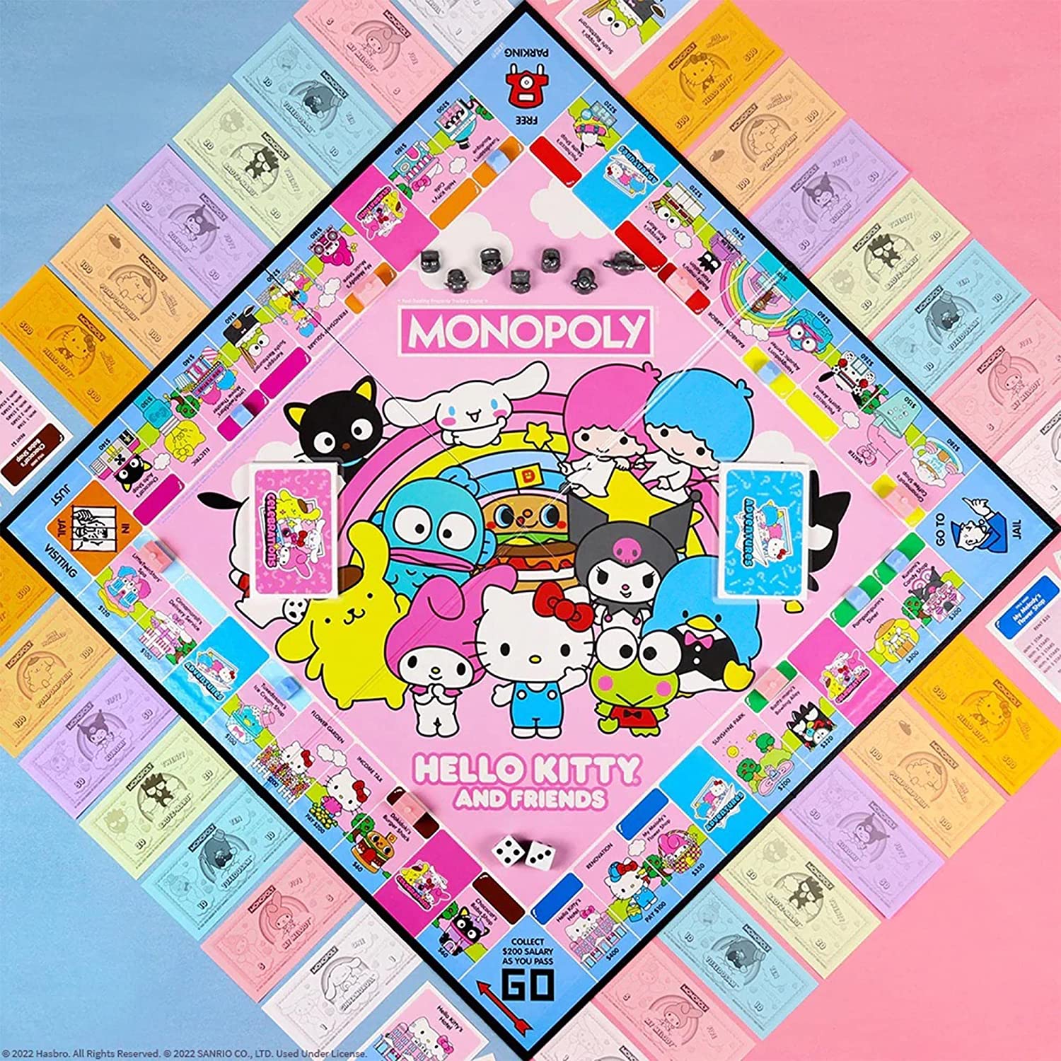 Monopoly: Hello Kitty and Friends [Board Game, 2-6 Players] Board Game USAopoly   