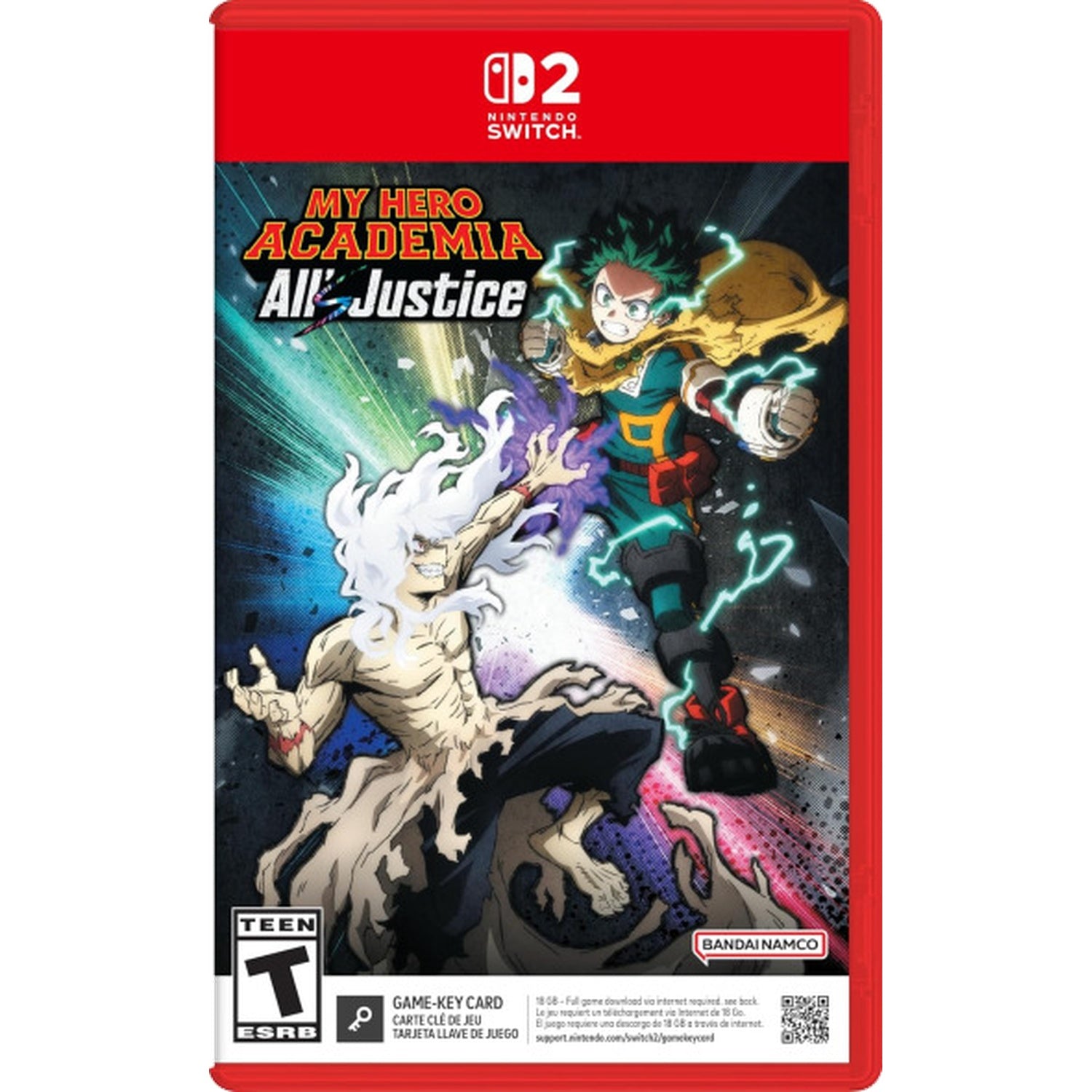 My Hero Academia All's Justice [Game-Key Card] [Nintendo Switch 2] Nintendo Switch 2 Video Game Bandai Namco