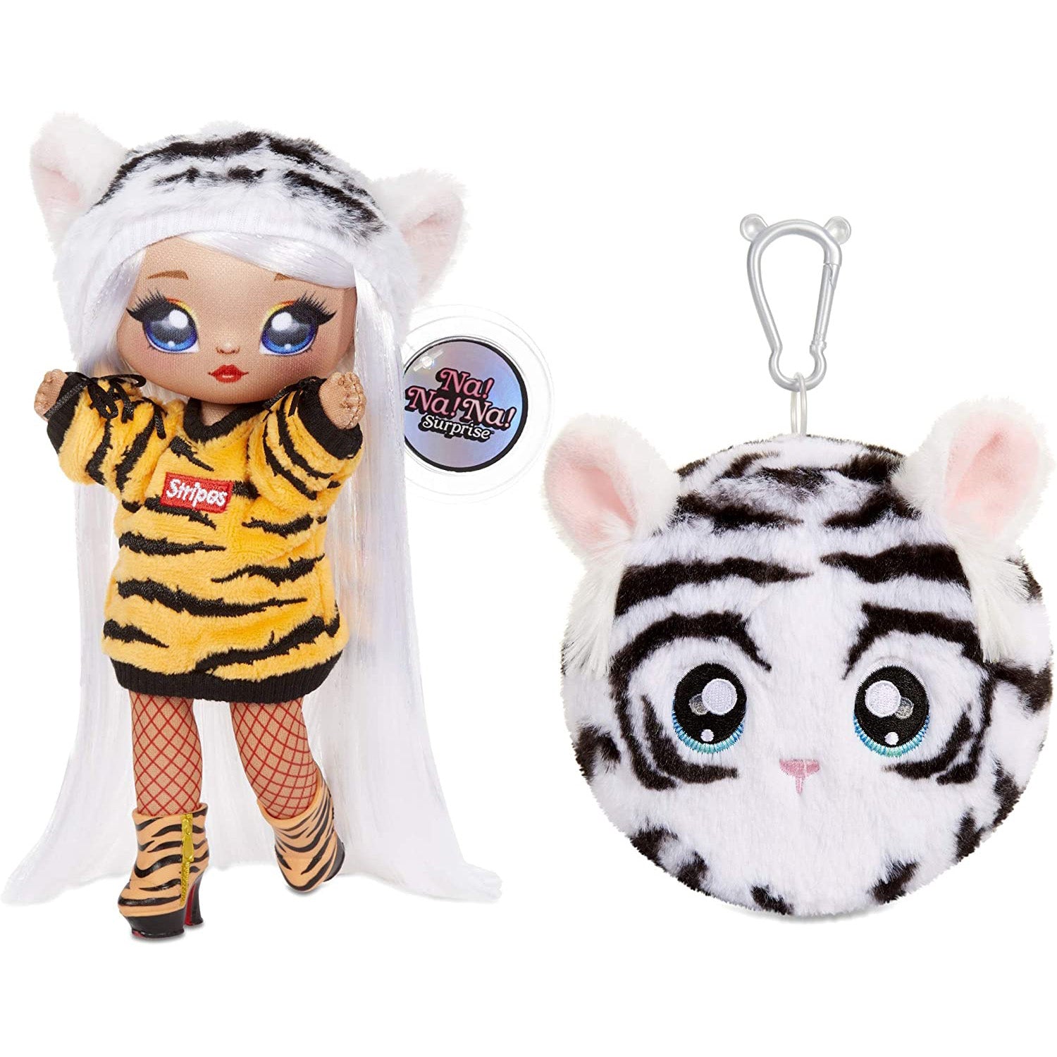 Na! Na! Na! Surprise 2-in-1 Fashion Doll and Plush Purse Series 4 - Bianca Bengal Plushies MGA Entertainment