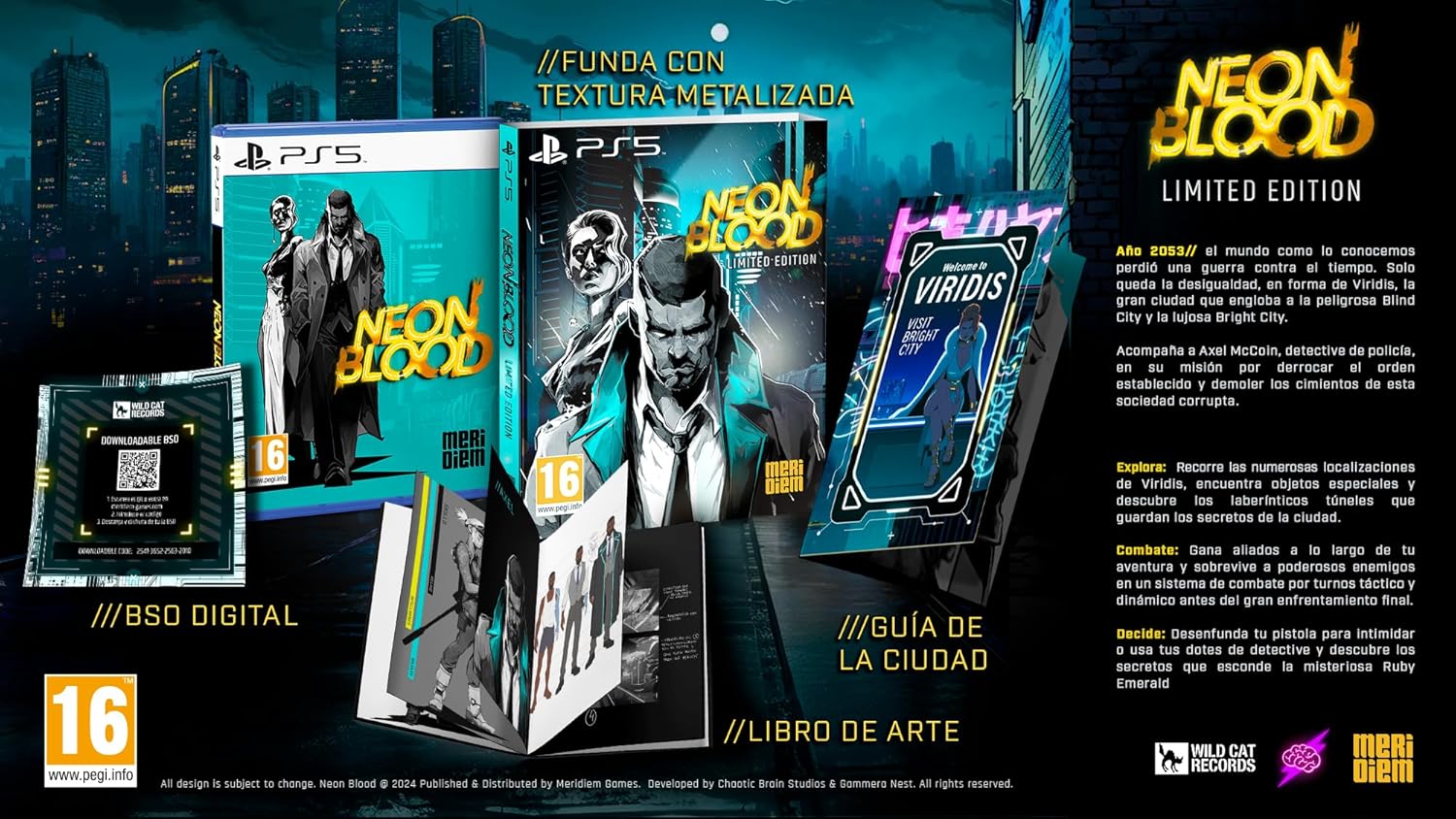 Neon Blood - Limited Edition [PlayStation 5] PlayStation 5 Video Game Meridiem Games   