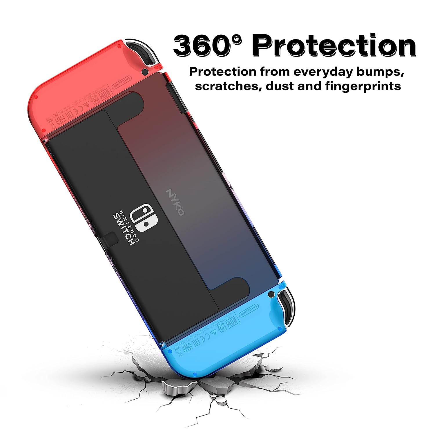 Nyko Thin Case for Nintendo Switch OLED - Red & Blue [Nintendo Switch Accessory] Nintendo Switch Accessories Nyko   