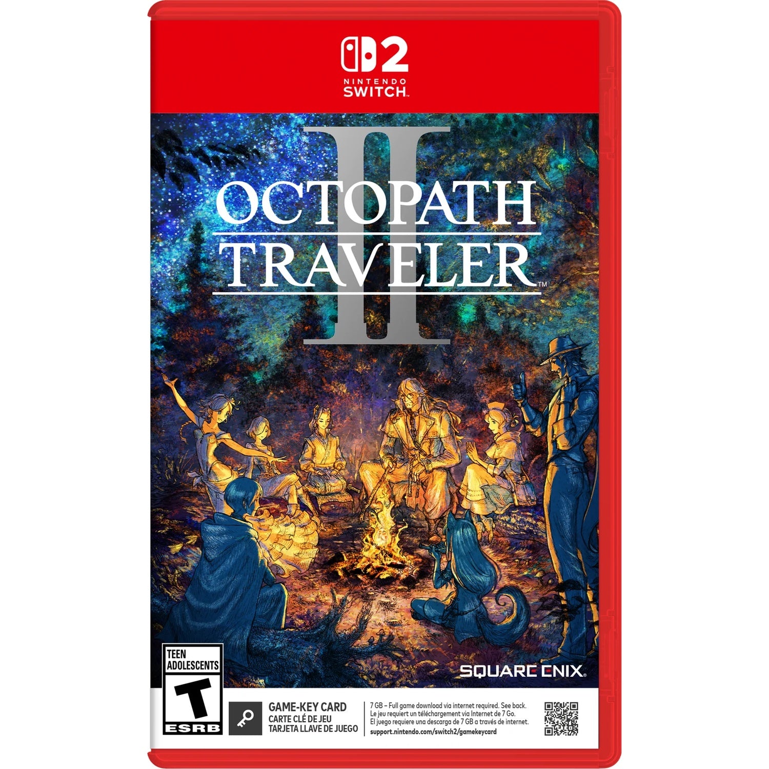 Octopath Traveler II [Game-Key Card] [Nintendo Switch 2] Nintendo Switch 2 Video Game Nintendo
