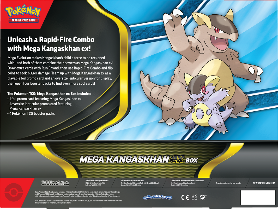 Pokemon TCG: Mega Kangaskhan ex Box Card Game Pokemon
