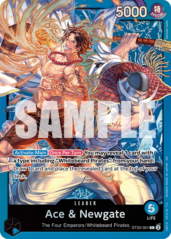 One Piece TCG: Ace & Newgate Starter Deck [ST-22] Card Game Bandai Namco