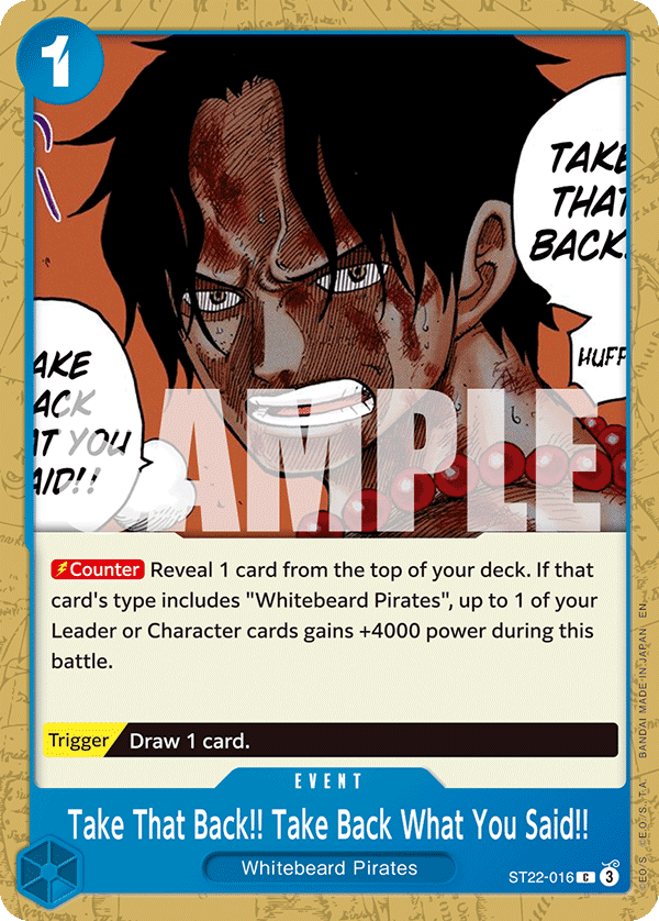 One Piece TCG: Ace & Newgate Starter Deck [ST-22] Card Game Bandai Namco