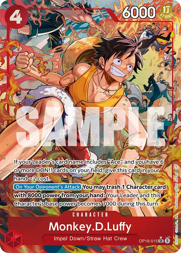 One Piece TCG: The Time of Battle Booster Box [OP-16] - 24 Packs Card Game Bandai Namco