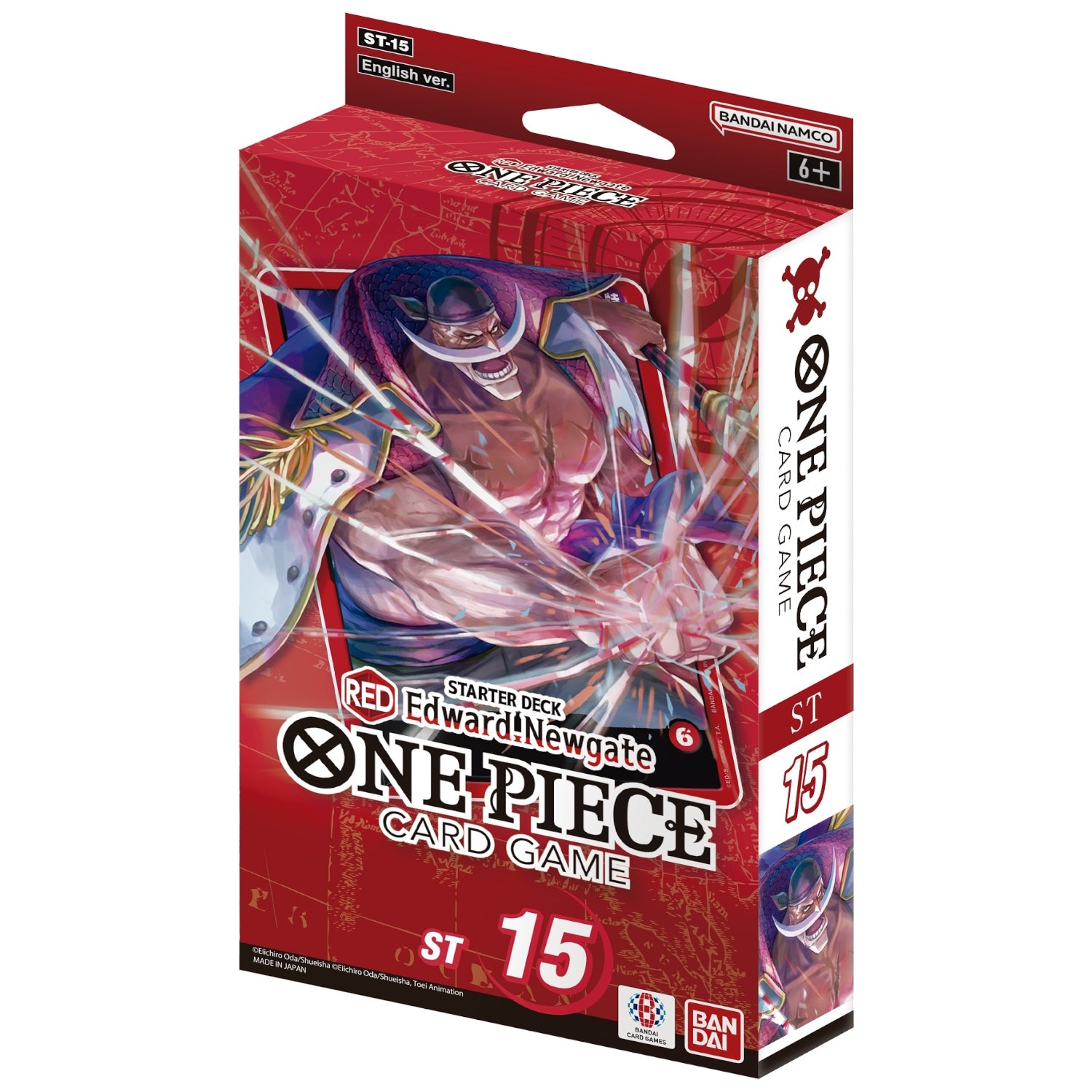 One Piece TCG: Edward Newgate Starter Deck - Red [ST-15] Card Game Bandai Namco   
