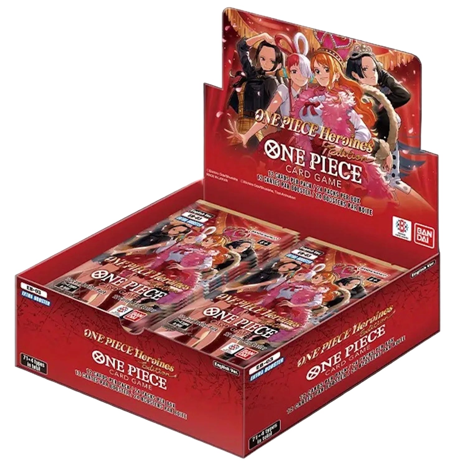 One Piece TCG: Extra Booster Heroines Edition [EB-03] - 24 Packs Card Game Bandai Namco