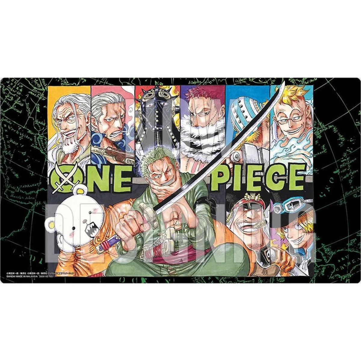 One Piece TCG: Official Limited Edition Zoro Playmat w/ Roronoa Zoro Promo Card Card Game Accessories Bandai Namco