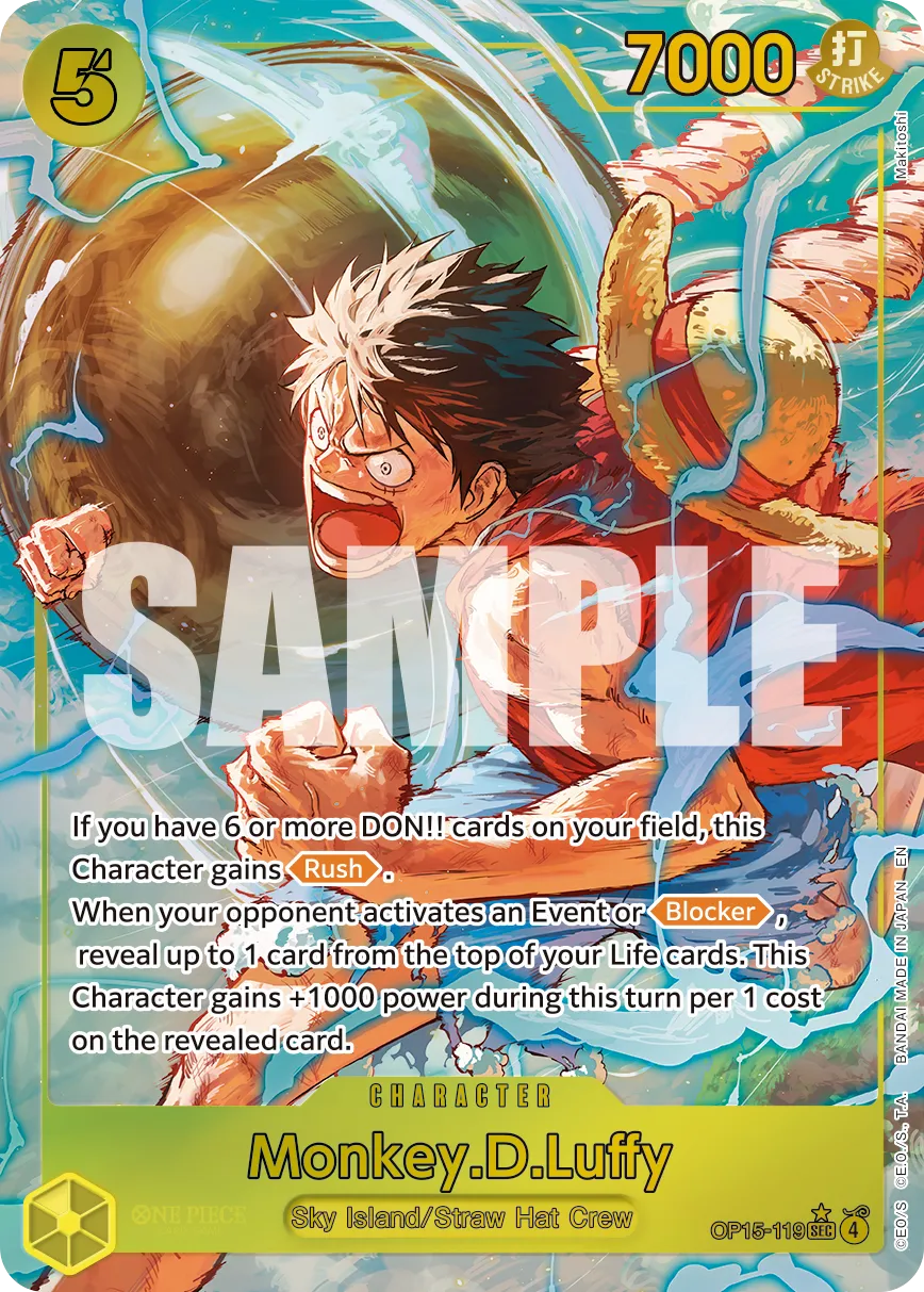One Piece TCG: Adventure on Kami's Island Booster Box [OP-15]/[EB-04] - 24 Packs Card Game Bandai Namco