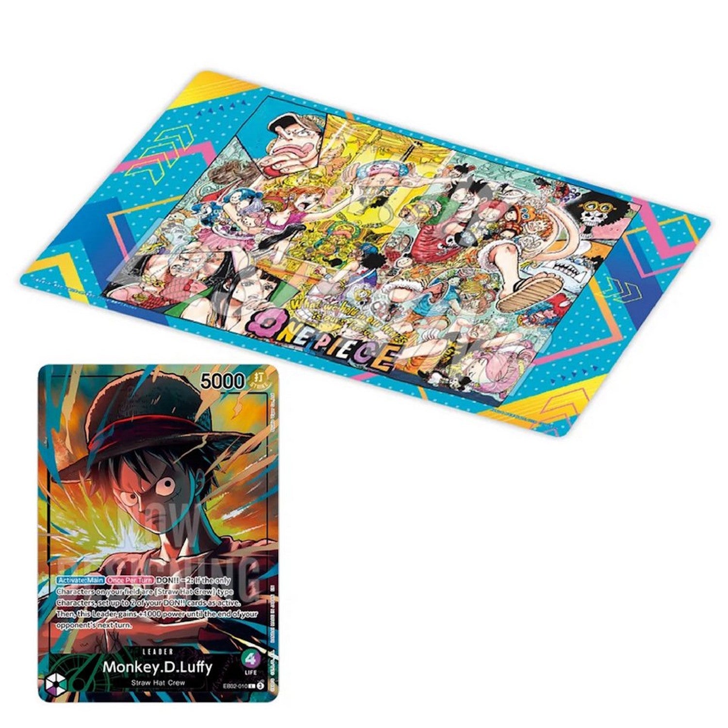One Piece TCG: Playmat Limited Edition Volume 5 w/ Monkey D. Luffy (EB02-010) Card Game Accessories Bandai Namco