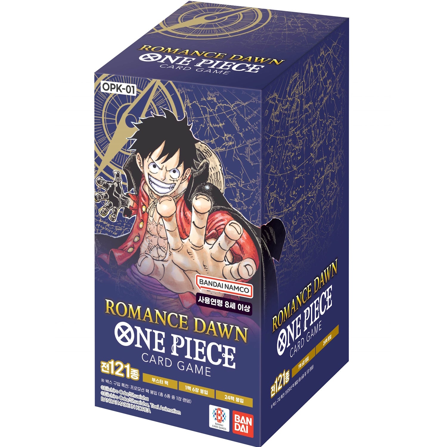 One Piece TCG: Romance Dawn Booster Box [OPK-01] - Korean Card Game Bandai Namco   