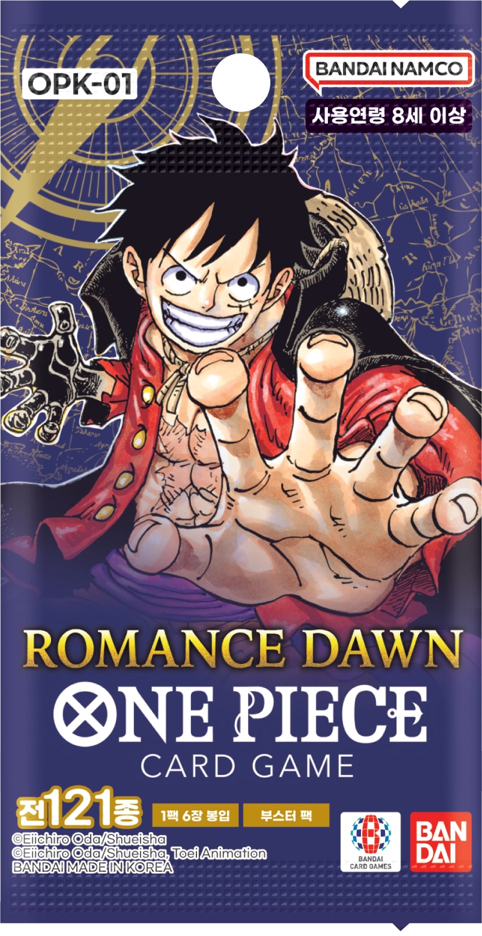 One Piece TCG: Romance Dawn Booster Box [OPK-01] - Korean Card Game Bandai Namco   