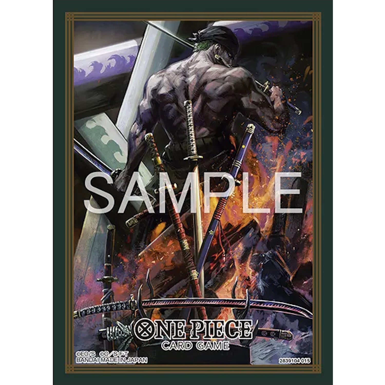 One Piece TCG: Official Sleeves Vol.14 - Zoro 70 Sleeves Card Game Accessories Bandai Namco