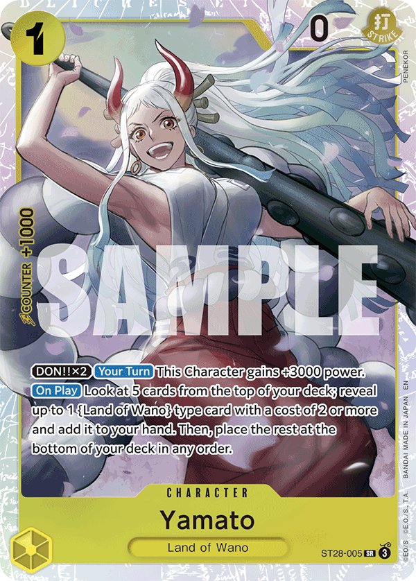 One Piece TCG: Yamato Starter Deck Green/Yellow [ST-28] Card Game Bandai Namco