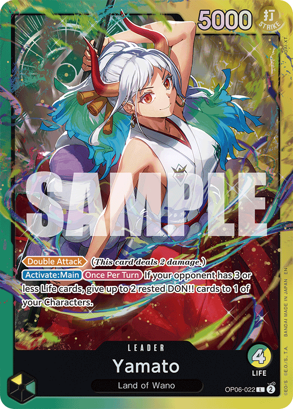One Piece TCG: Yamato Starter Deck Green/Yellow [ST-28] Card Game Bandai Namco