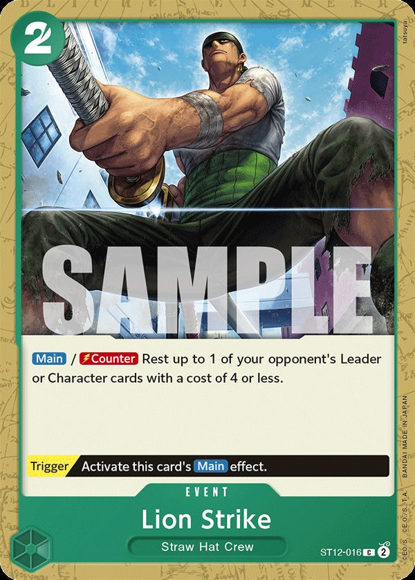 One Piece TCG: Zoro & Sanji Starter Deck - Green/Blue [ST12] Card Game Bandai Namco   