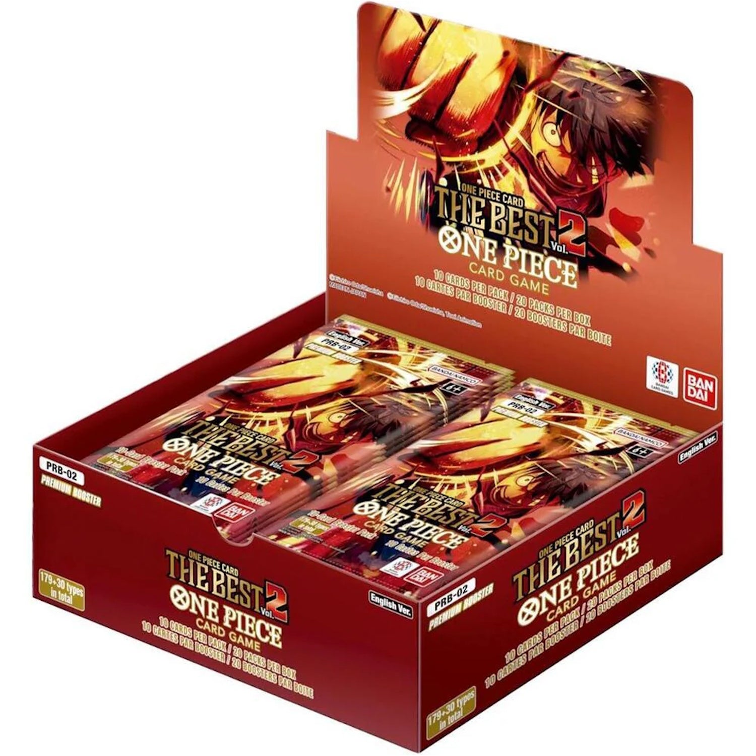One Piece TCG: The Best Premium Booster Box [PRB-02] - 20 Packs Card Game Bandai Namco