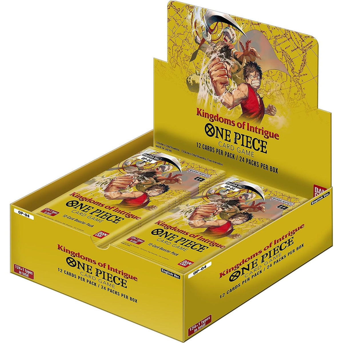 One Piece TCG: Kingdoms of Intrigue Booster Box [OP-04] - 24 Packs Card Game Bandai Namco