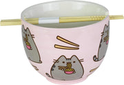 Our Name Is Mud: Pusheen Ramen Soup Bowl and Chopsticks Set House & Home Our Name is Mud