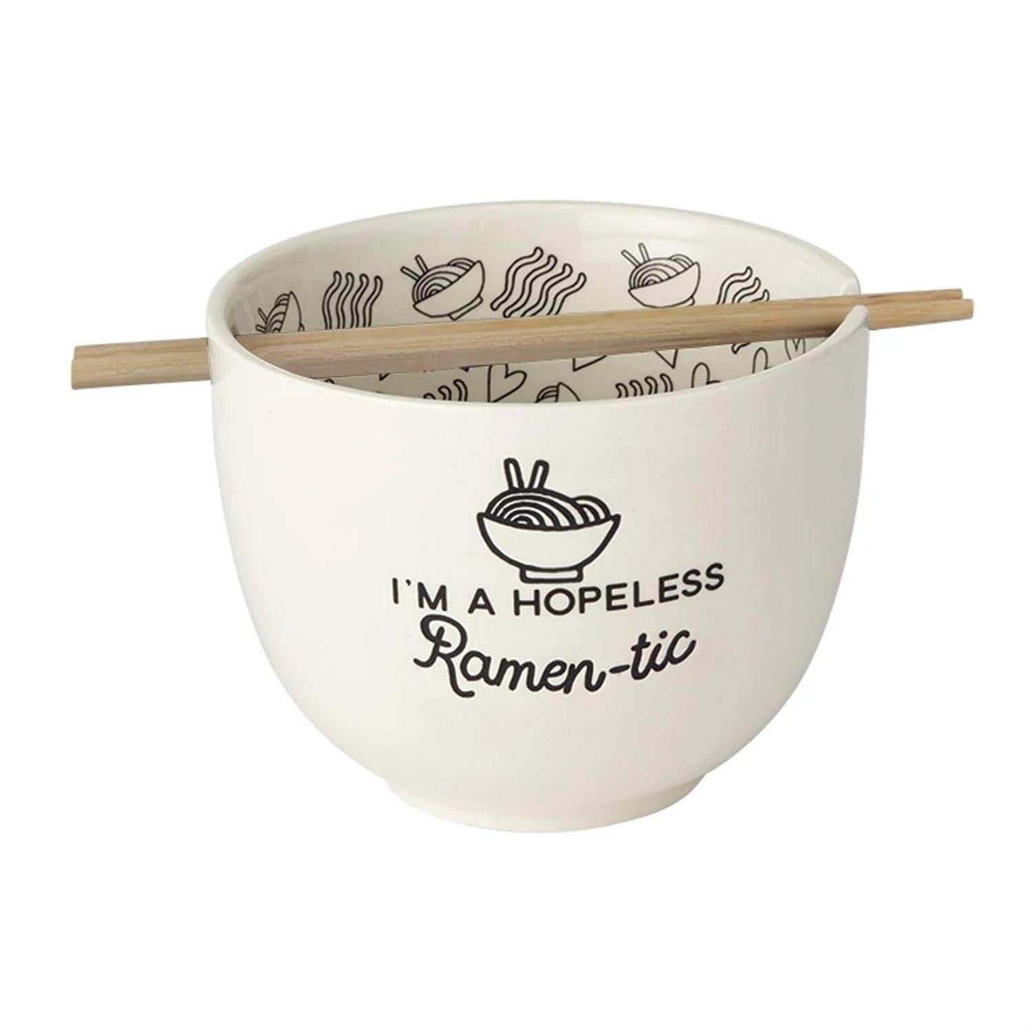 Our Name Is Mud: Ramen-Tic Soup Bowl with Chopsticks Set House & Home Our Name is Mud