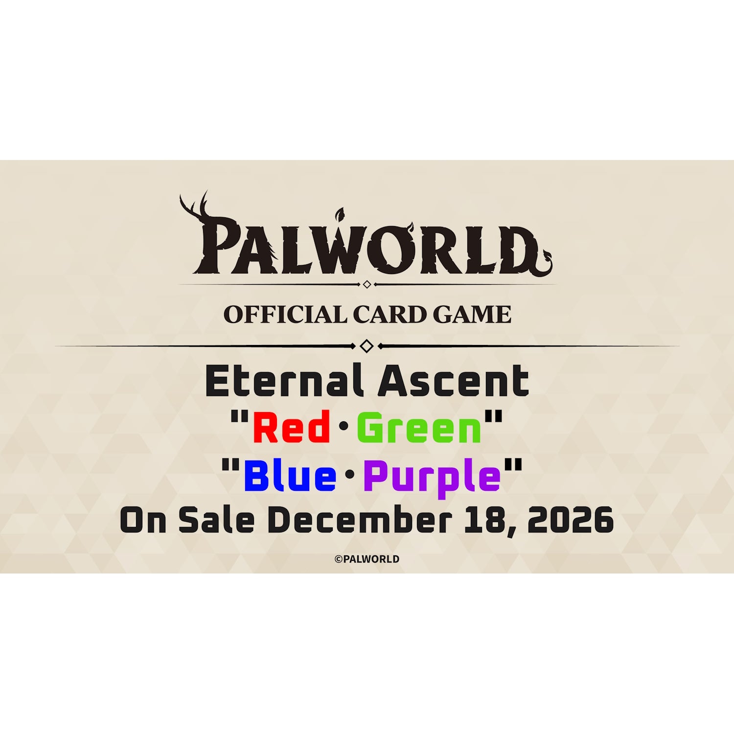 Palworld TCG: Eternal Ascent Blue and Purple Trial Deck ETD04 Card Game Bushiroad