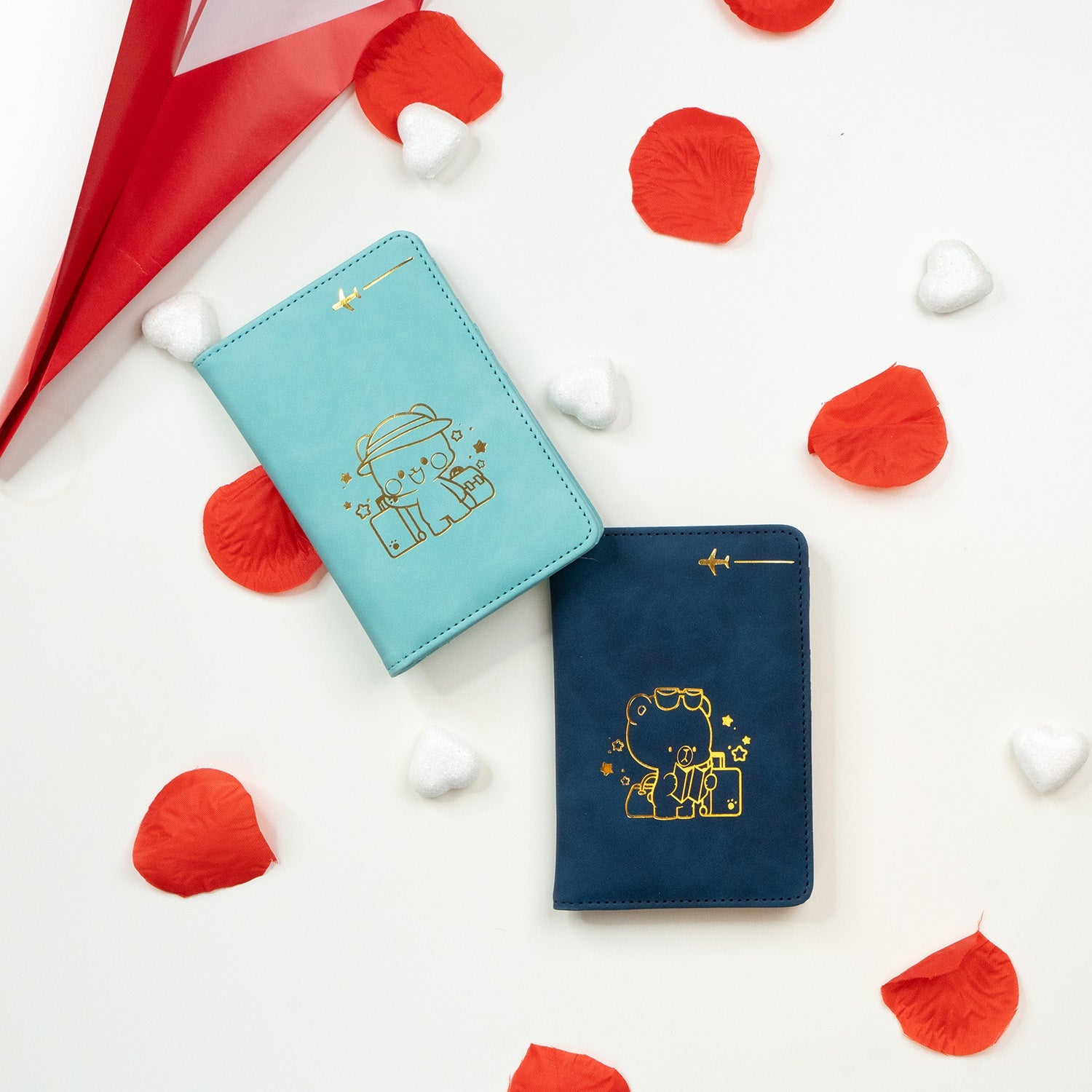 Milk Mocha Bear: Travel Passport Wallet - Mocha Travel Accessories Milk Mocha Bear