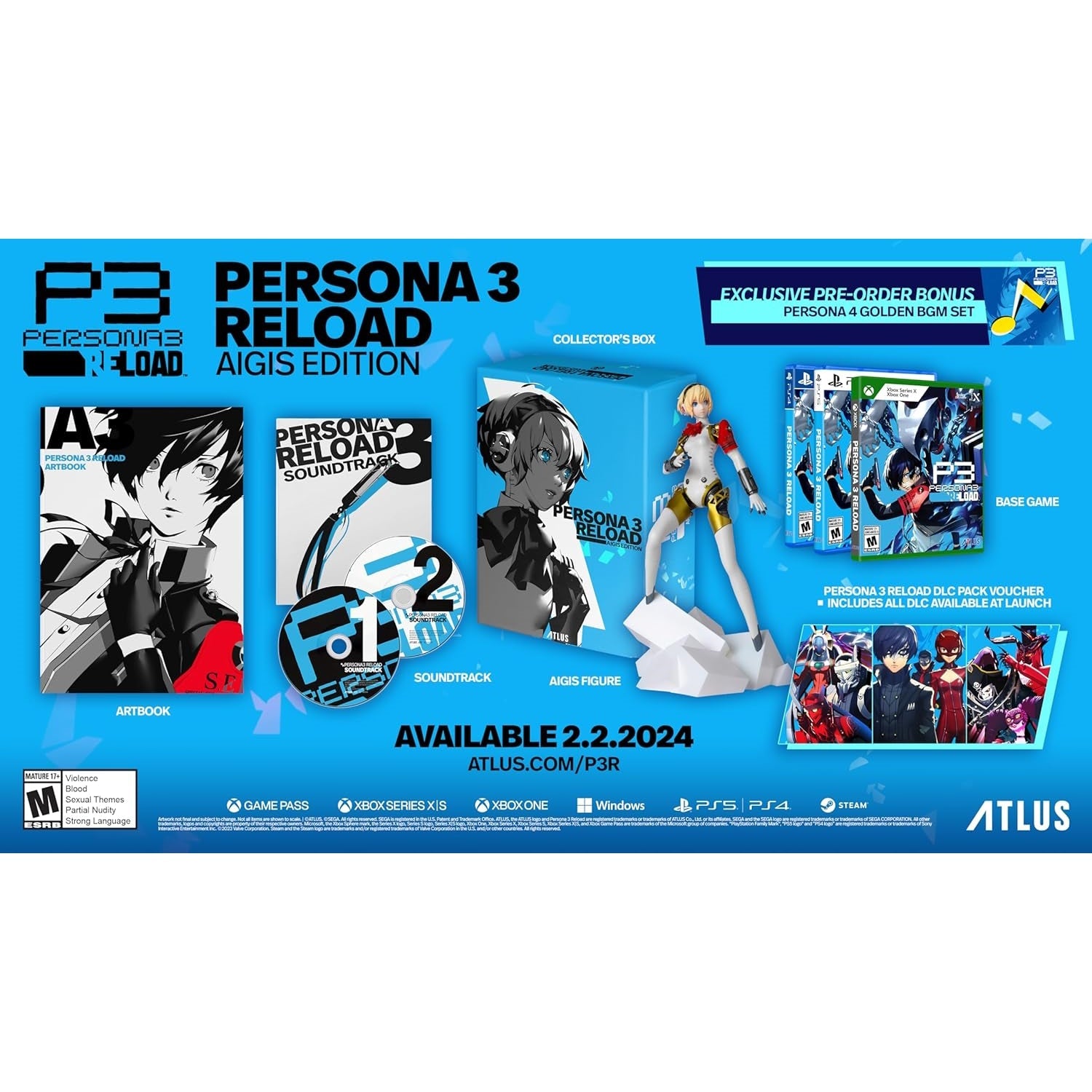 Persona 3 Reload - Collector's Edition [PlayStation 5] PlayStation 5 Video Game SEGA