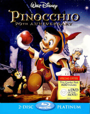 Pinocchio - 70th Anniversary Platinum Edition Steelbook [Blu-Ray + DVD]