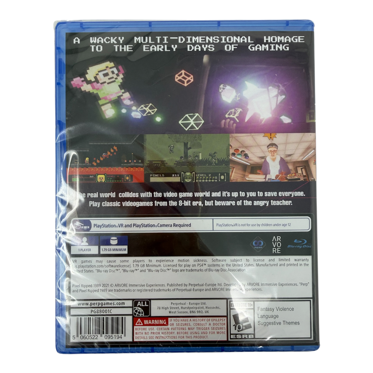 Pixel Ripped 1989 - PSVR [PlayStation 4] PlayStation 4 Video Game ARVORE